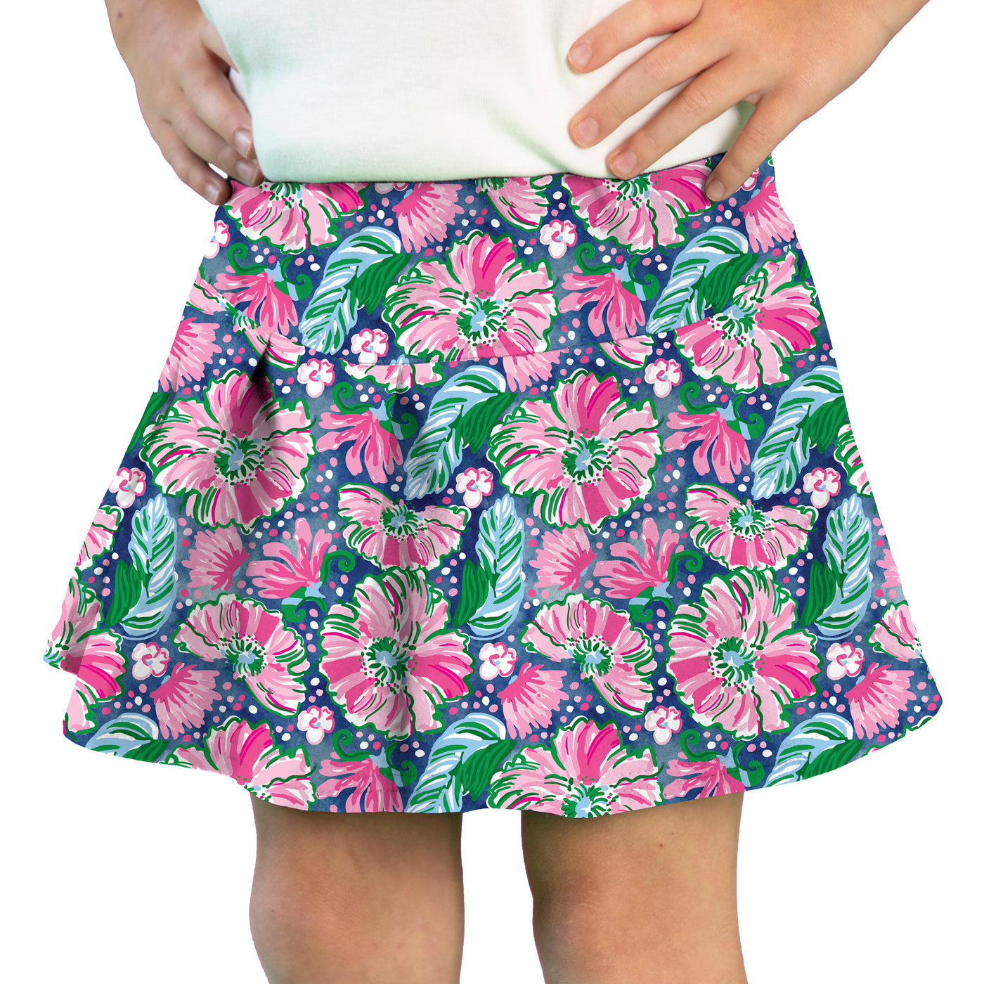 Steph Shorts in Pink Poppies