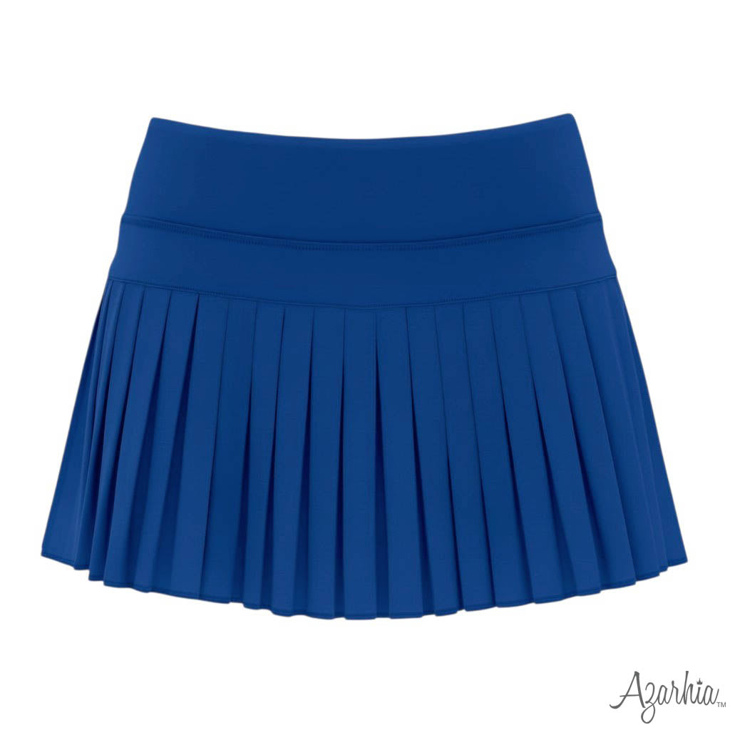 Mini Pleated Skort in Solid Royal – Azarhia