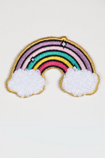Rainbow chenille & embroidered Patch (Iron On)