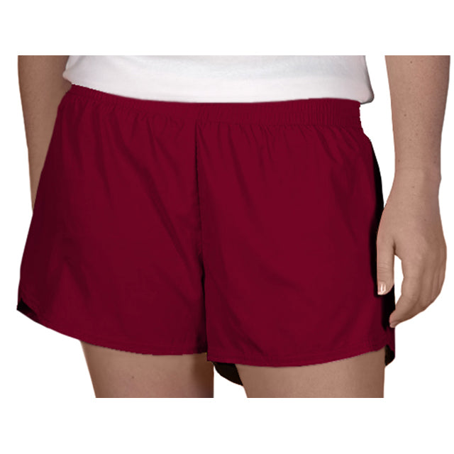 Steph Shorts in Solid Maroon