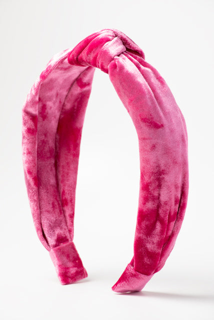 Leggings in Hot Pink Crushed Velvet