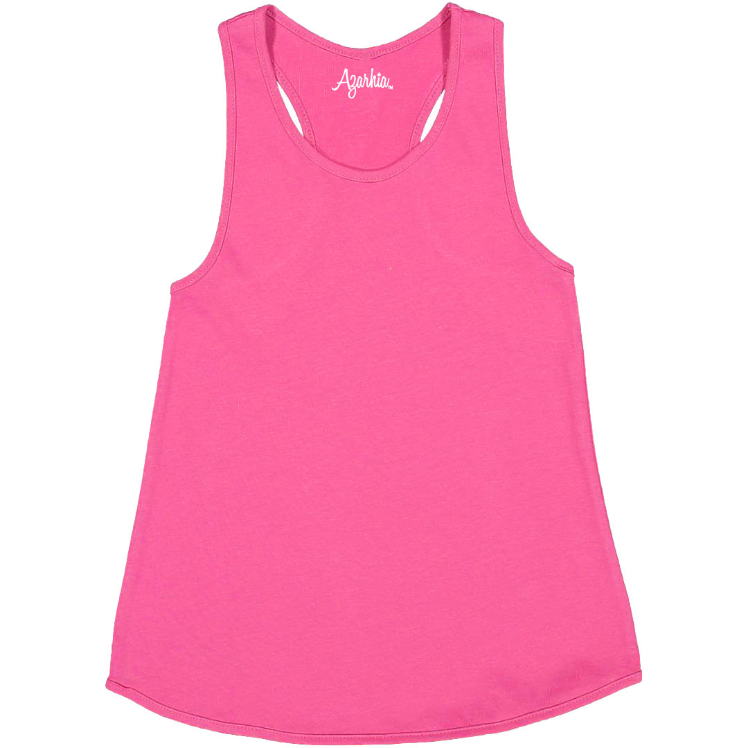 Tank Top with Racer Back in Hot Pink