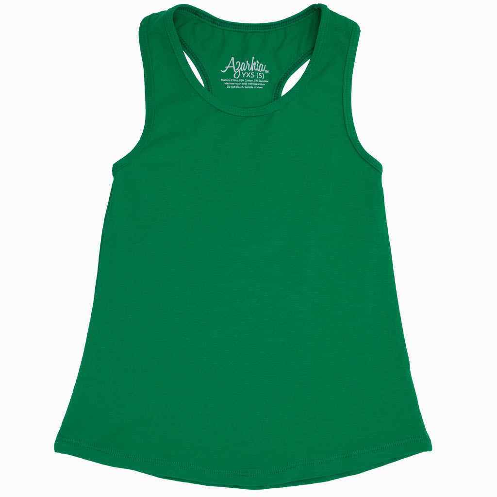 Tank Top with Racer Back in Green