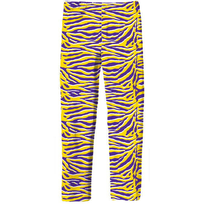 Leggings in Tiger Purple Yellow