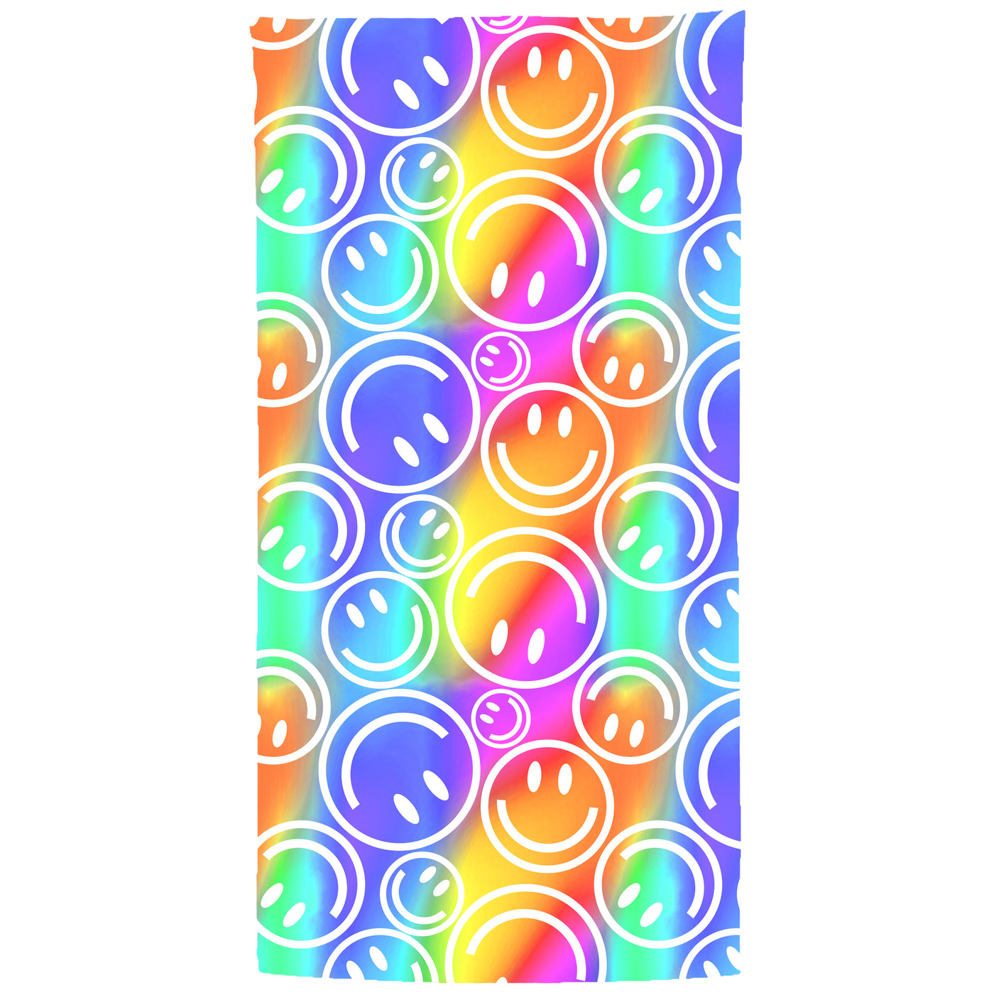 Rainbow Smiley Microfiber Towel