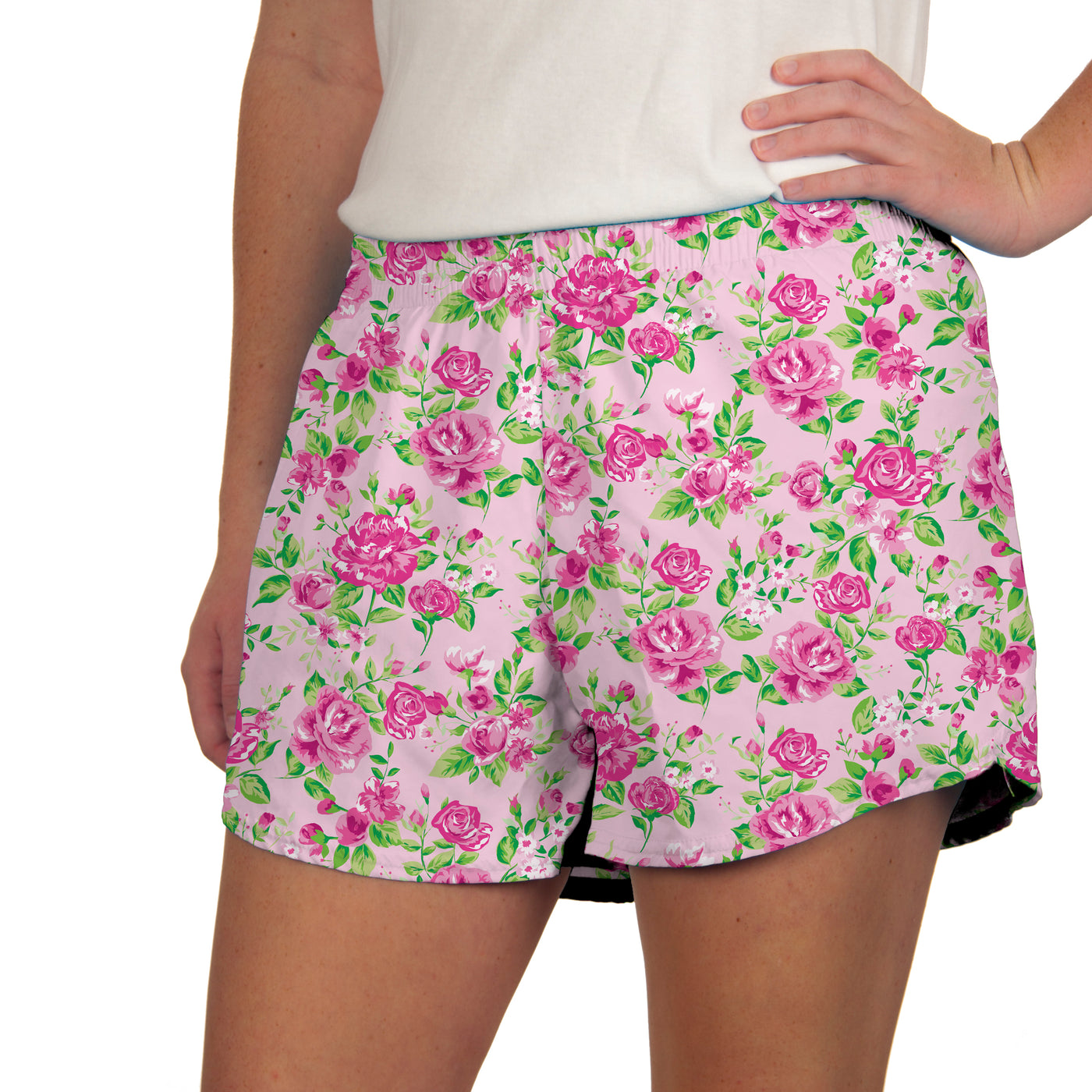 Steph Shorts in PINK Rose Garden