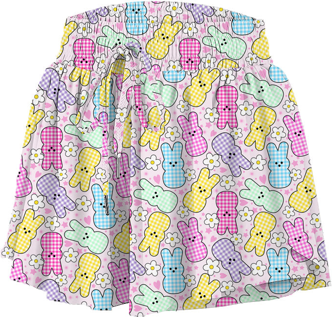 Gingham Bunny Easter Butterfly Flowy