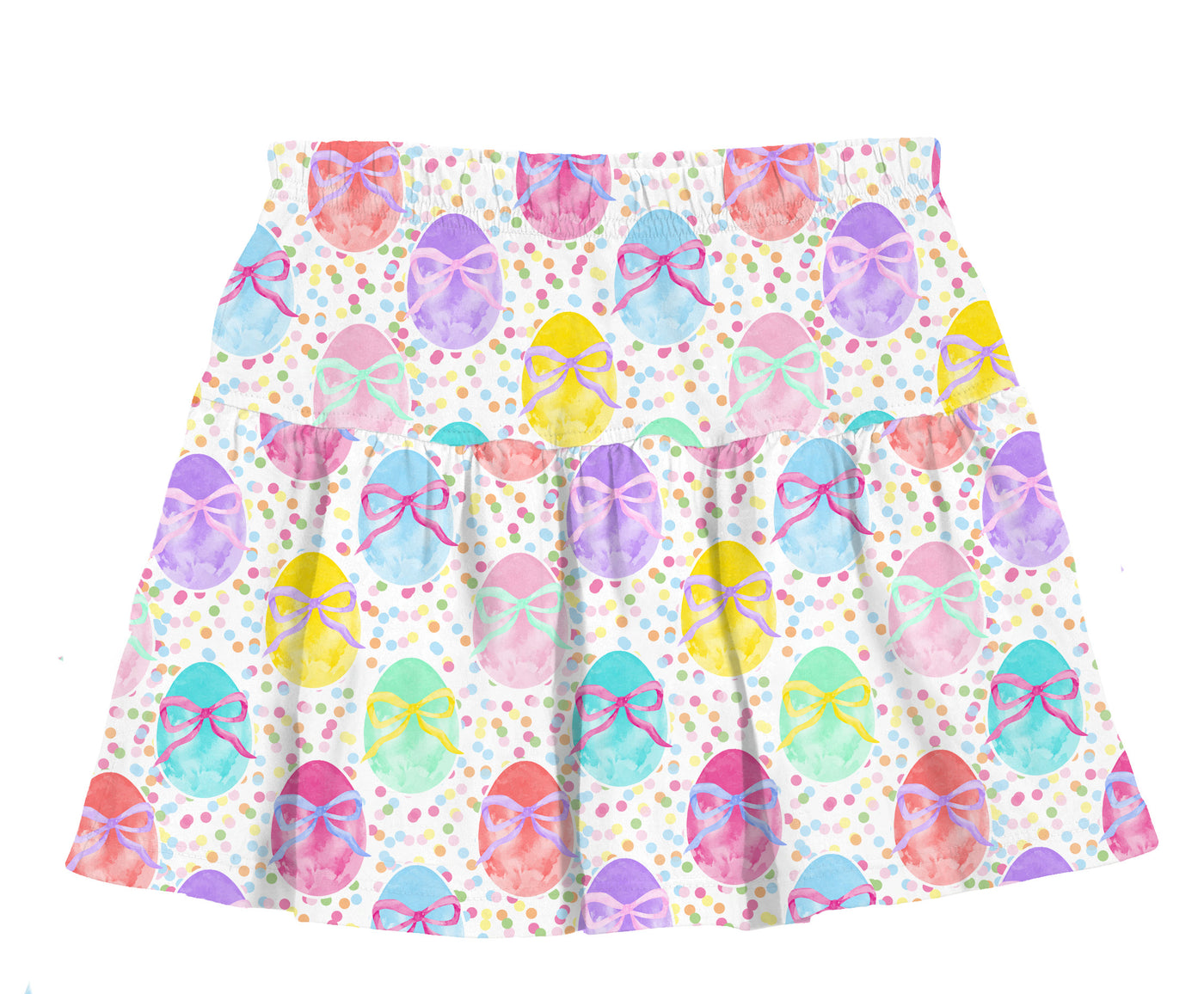 Easter Egg Gathered Skort in Print