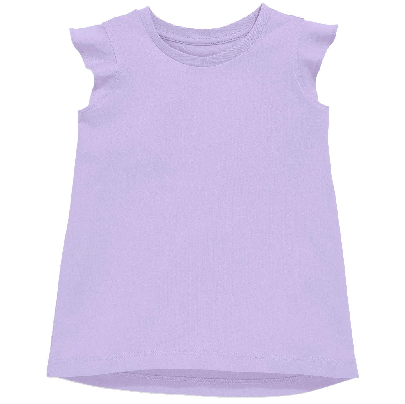 Ruffle Shirt in Solid Lavender