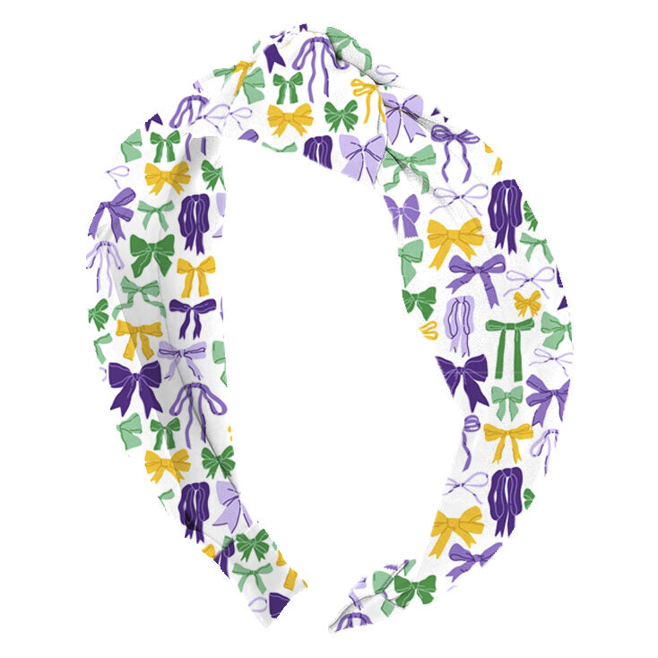 Mardi Gars Bows Top Knot