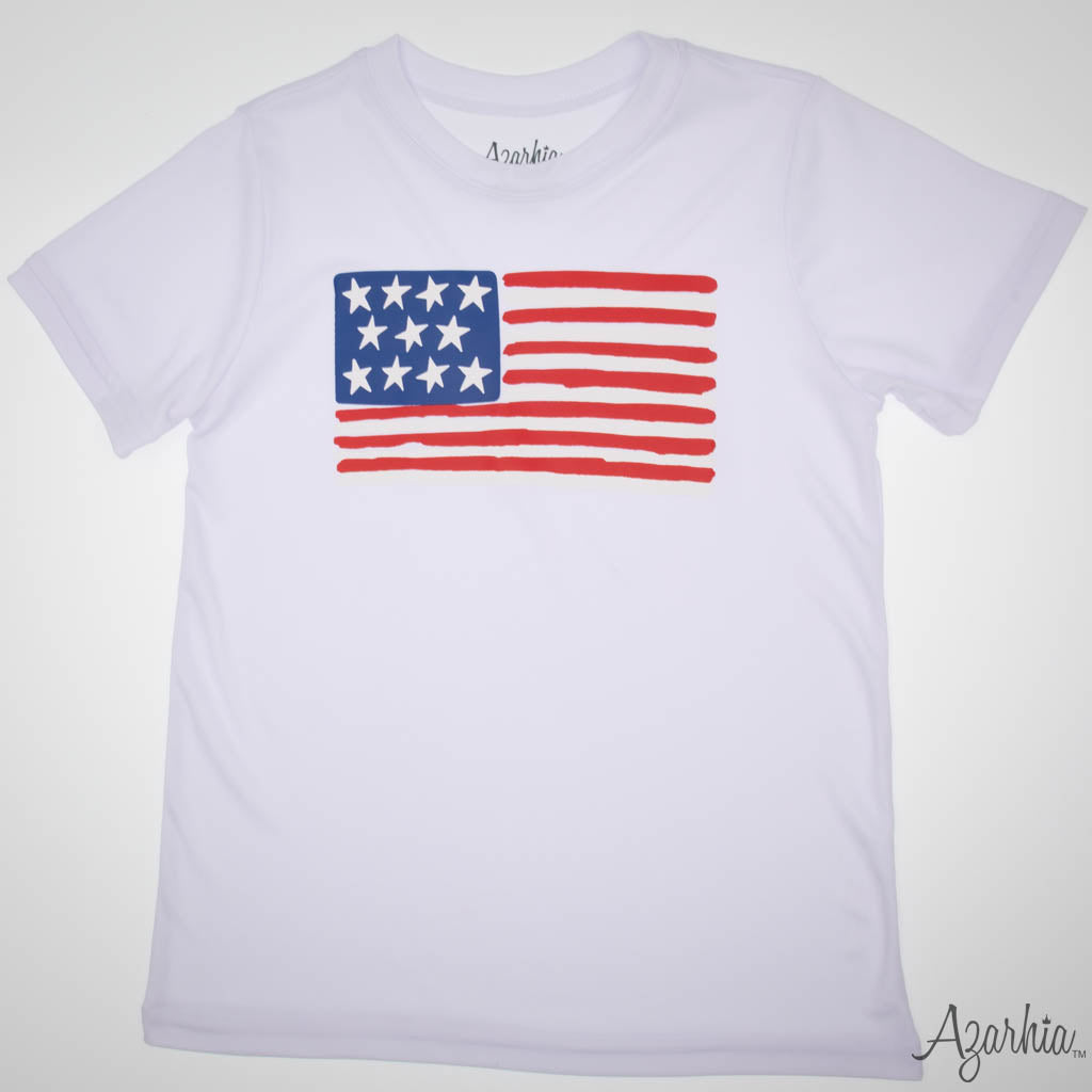 American Classic on White Dri Fit