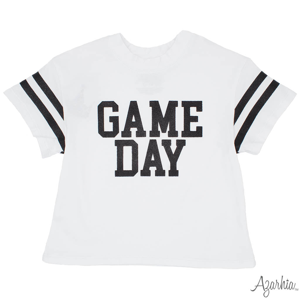 GAME DAY Glitter Boxy T’ Black