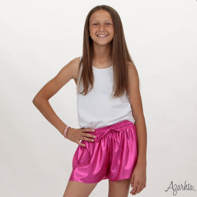 Shimmer Butterfly Short in Hot Pink