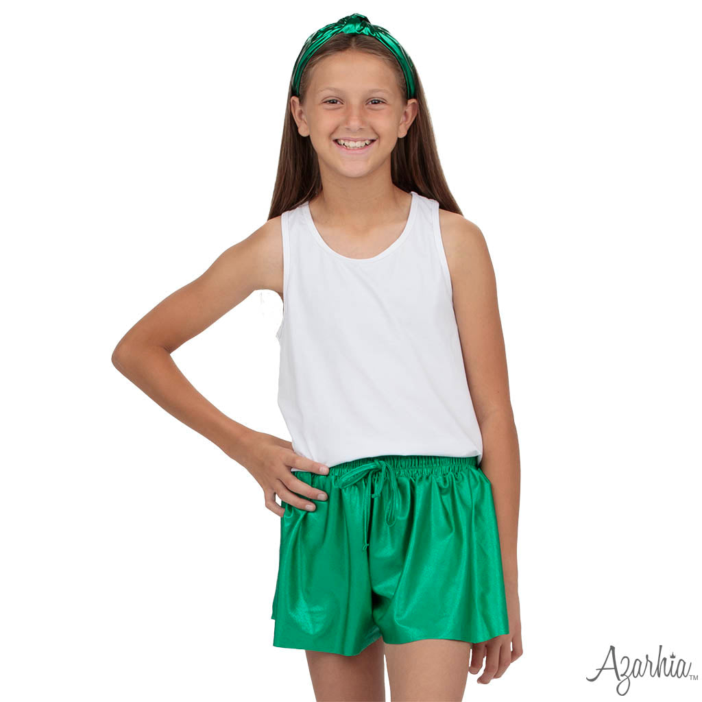 Top Knot Headband in Kelly Green Shimmer