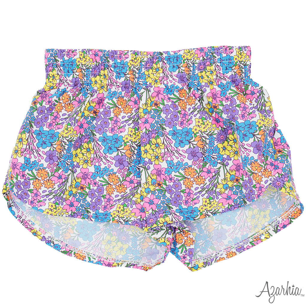 Bright Floral on Butterfly Flowy Short