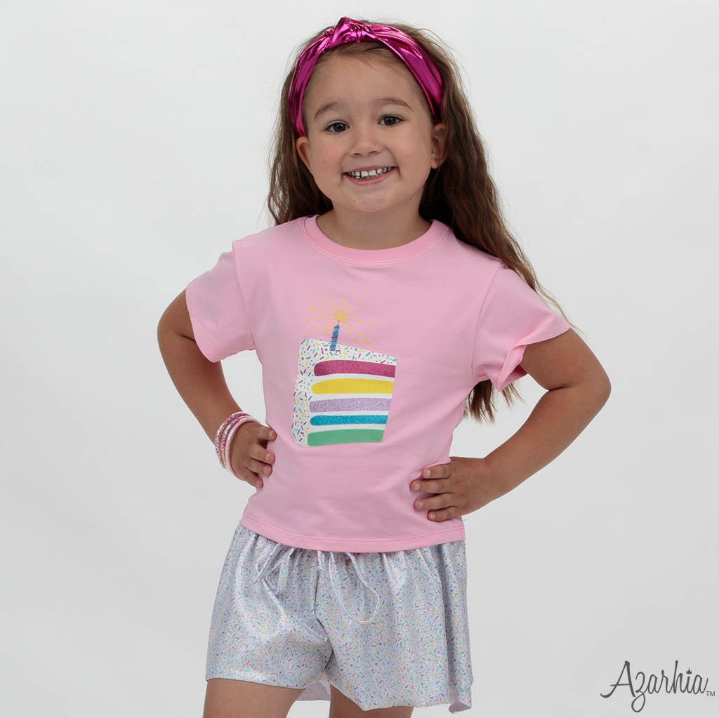 Shimmer Sprinkles Butterfly Flowy Short BIRTHDAY