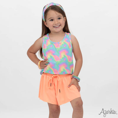 Neon Wave Racer Back Tank