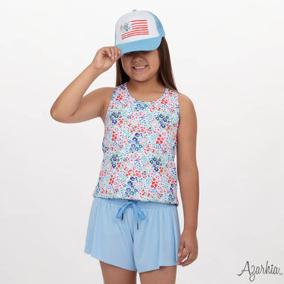 Liberty Flowers Racer Back Tank
