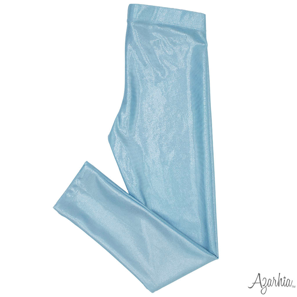 Leggings in Shimmer Light Blue
