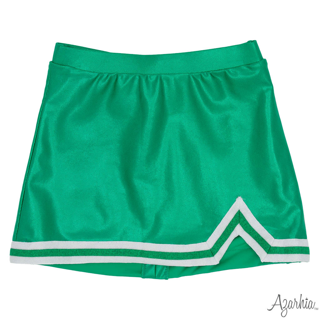 Shimmer Cheer Suit in Kelly Green