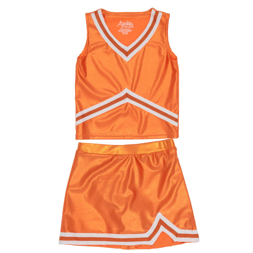 Shimmer Cheer Suit in Orange