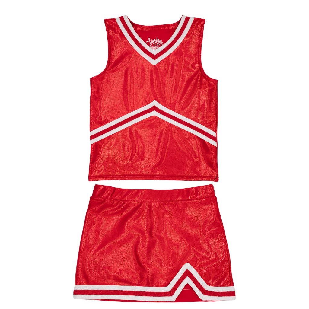Shimmer Cheer Suit in Red