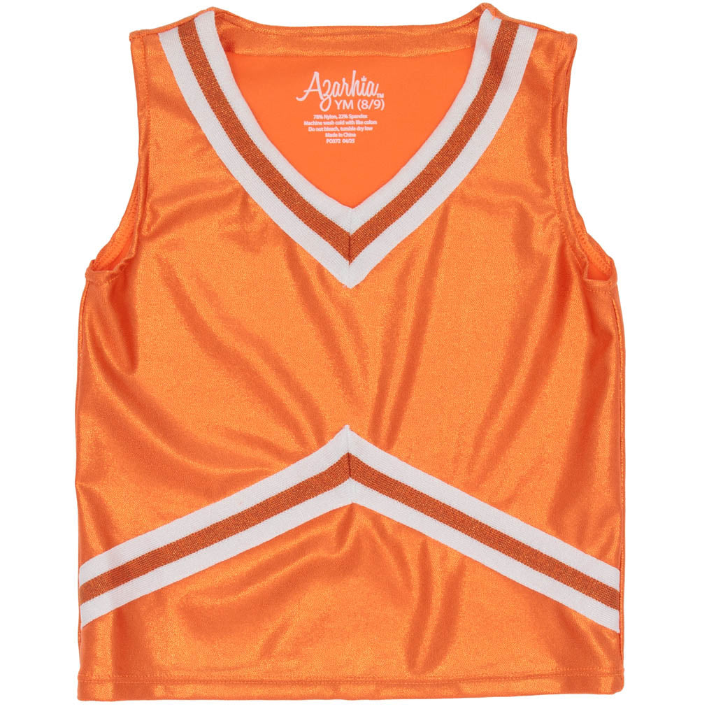 Shimmer Cheer Suit in Orange