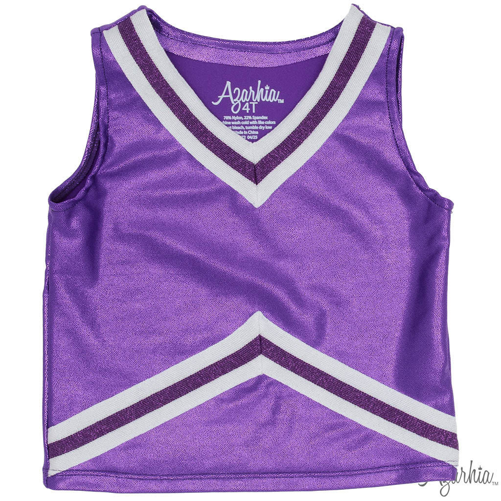 Shimmer Cheer Suit in Purple