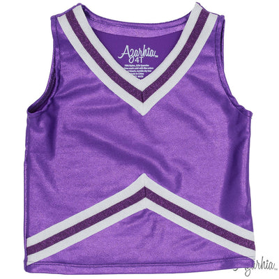Shimmer Cheer Suit in Purple