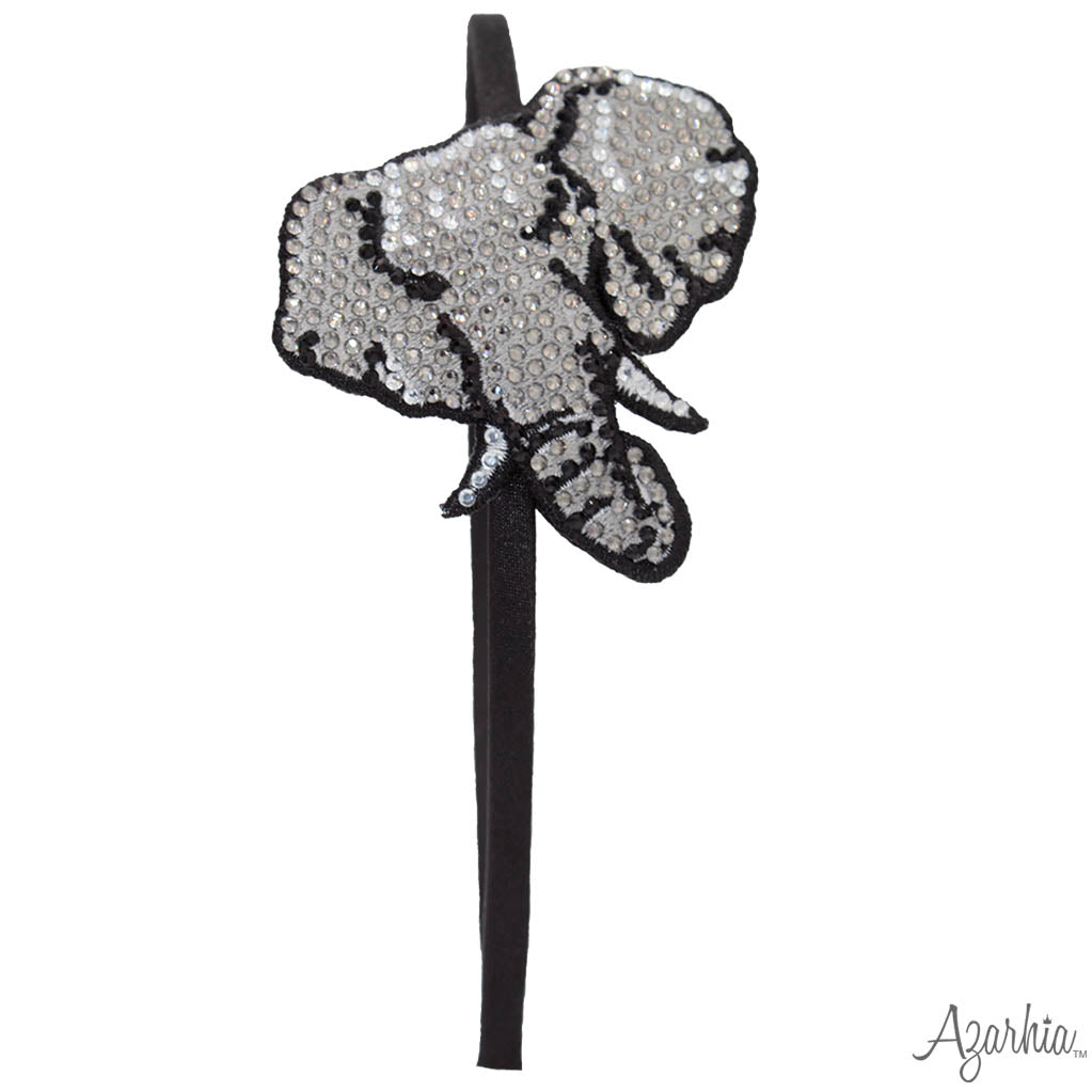 Elephant Rhinestone Patch Headband