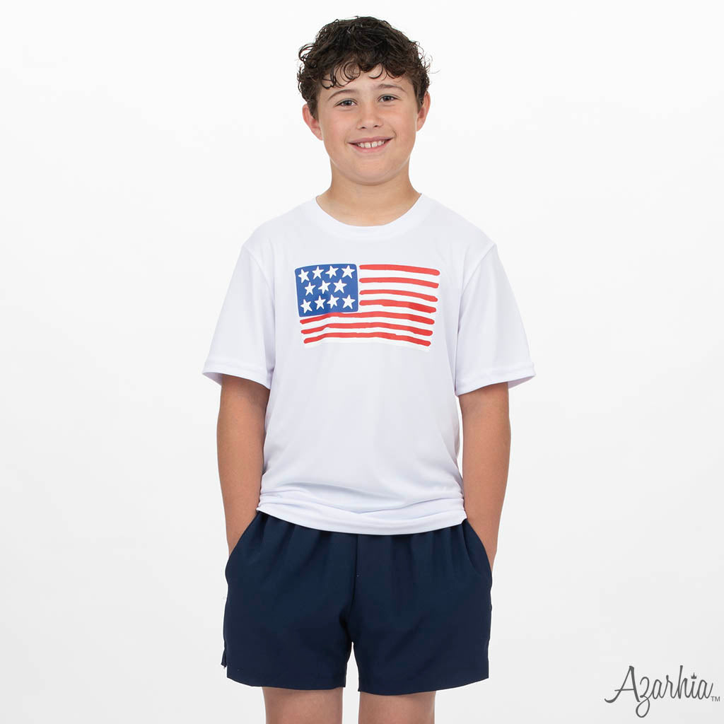 American Classic on White Dri Fit