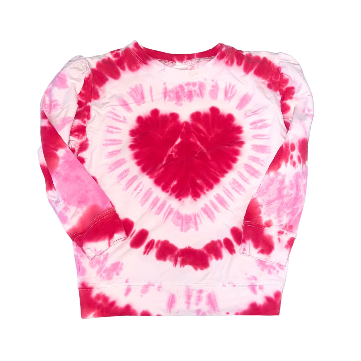 Heart Tie Dye Holly Sweatshirt Valentines