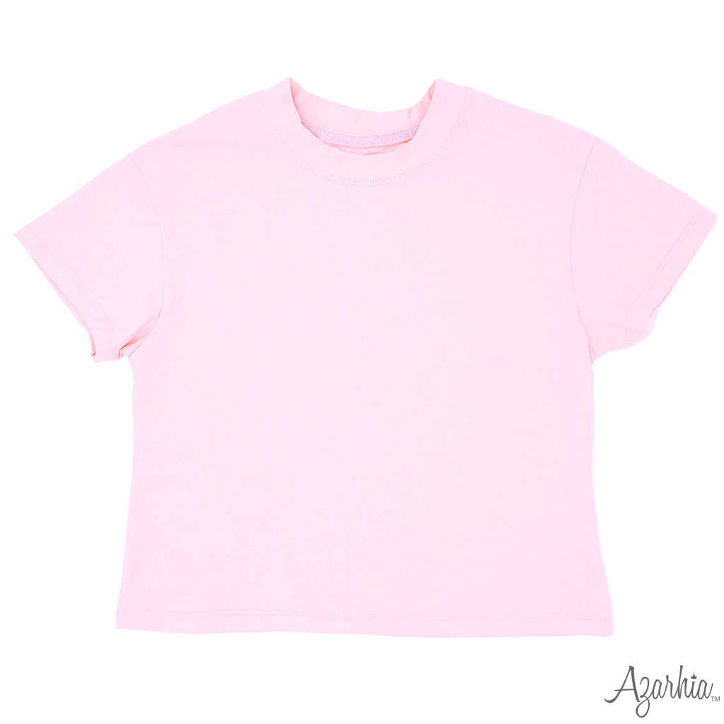 Boxy T’ in Solid Light Pink