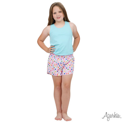 Steph Shorts in Rainbow Dots