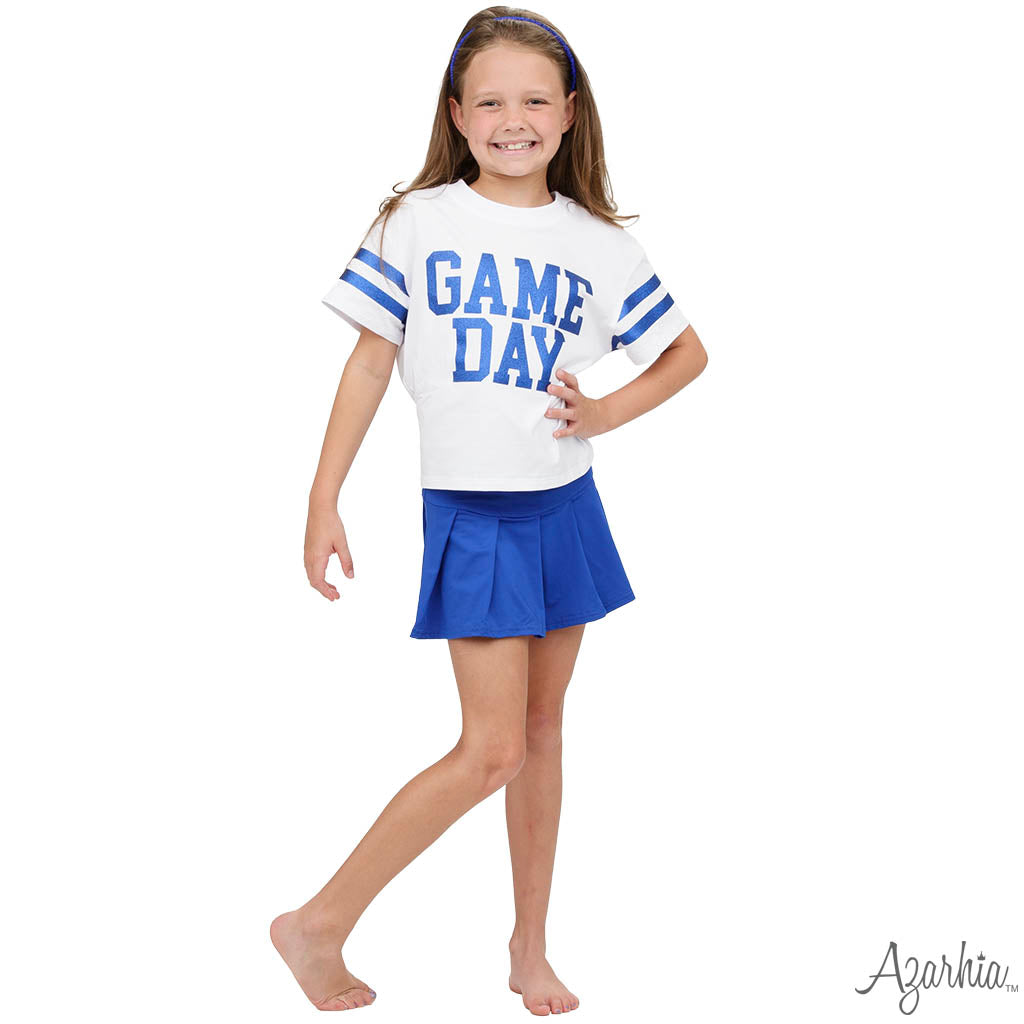 GAME DAY Glitter Boxy T’ Royal