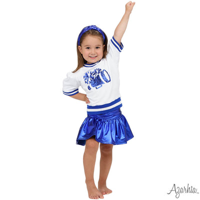 GAME DAY Holly Short Sleeve Sequin Megaphone Royal