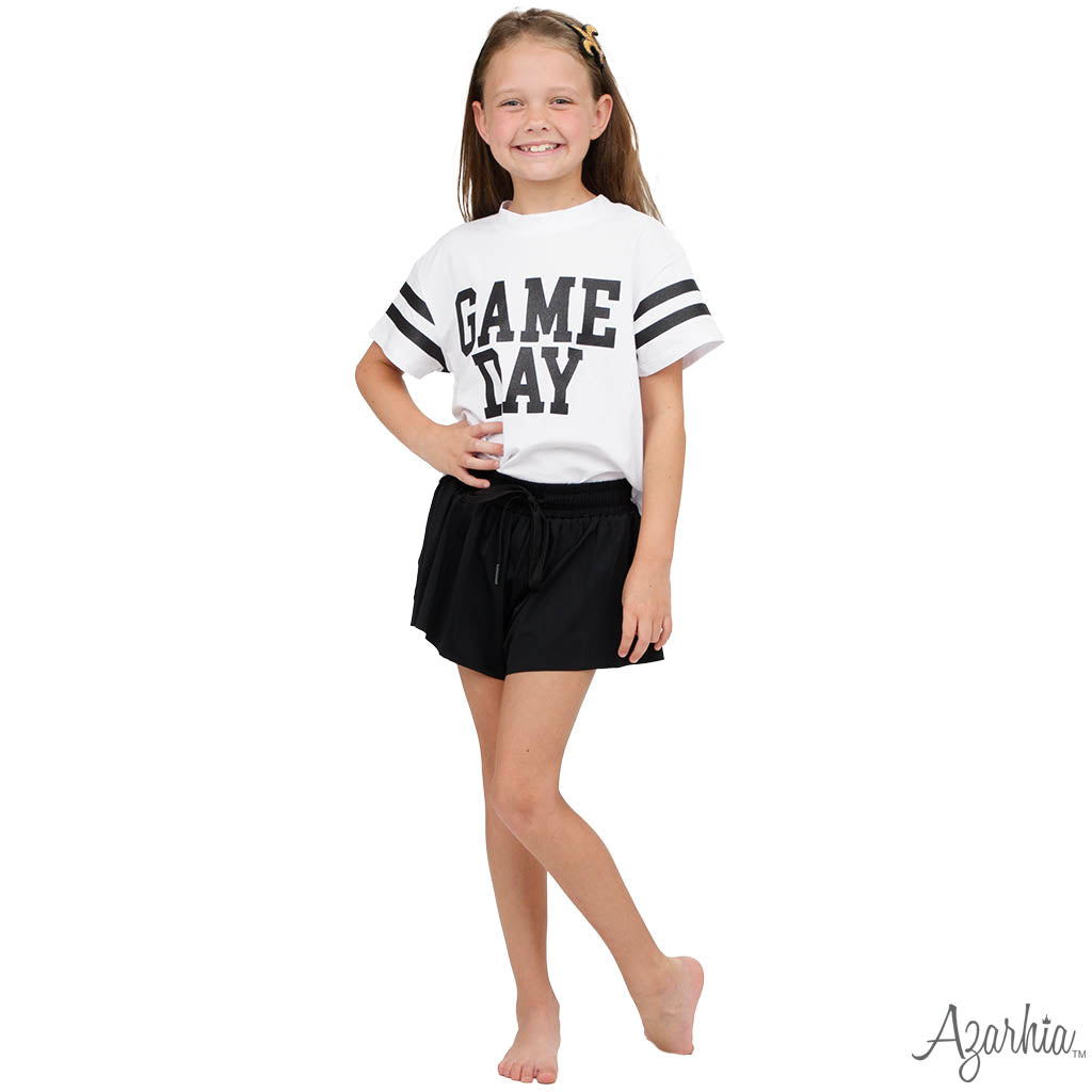 GAME DAY Glitter Boxy T’ Black