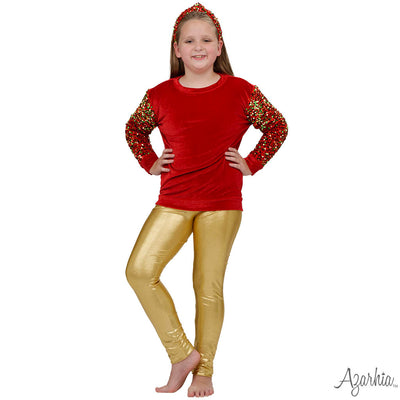 Shimmer Legging in Gold