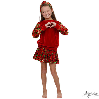 Sequin CHRISTMAS Velvet Top Knot Headband