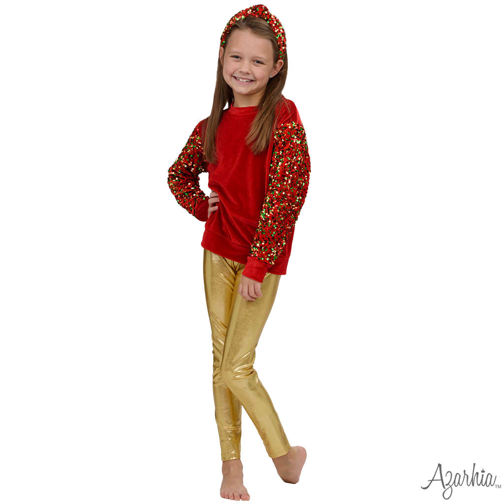 Shimmer Legging in Gold