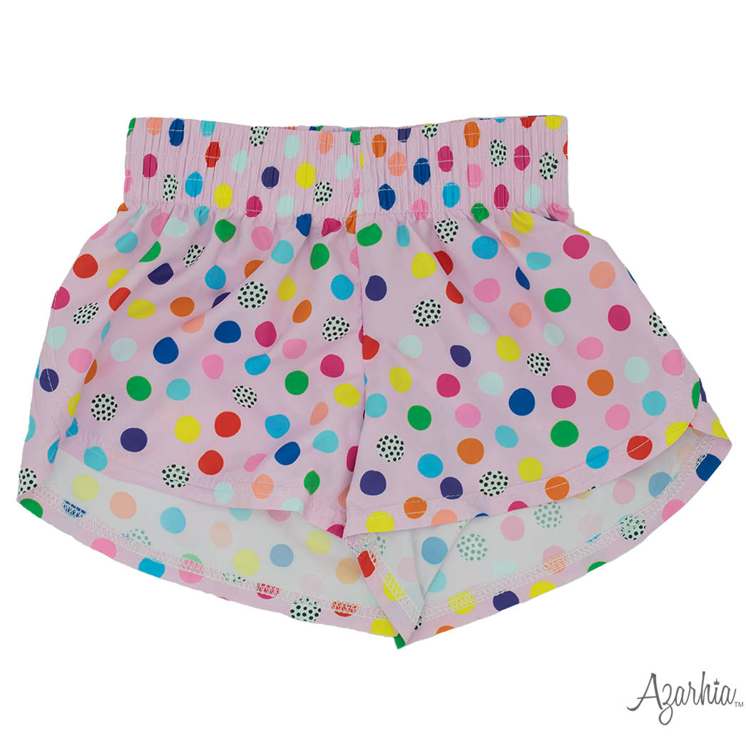 Steph Shorts in Rainbow Dots