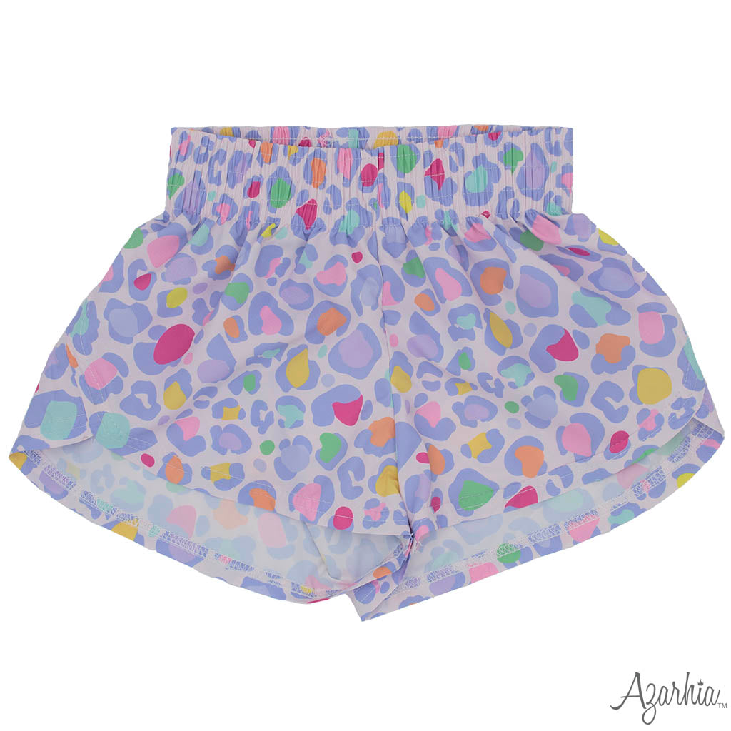 Steph Shorts in Lavender Leopard