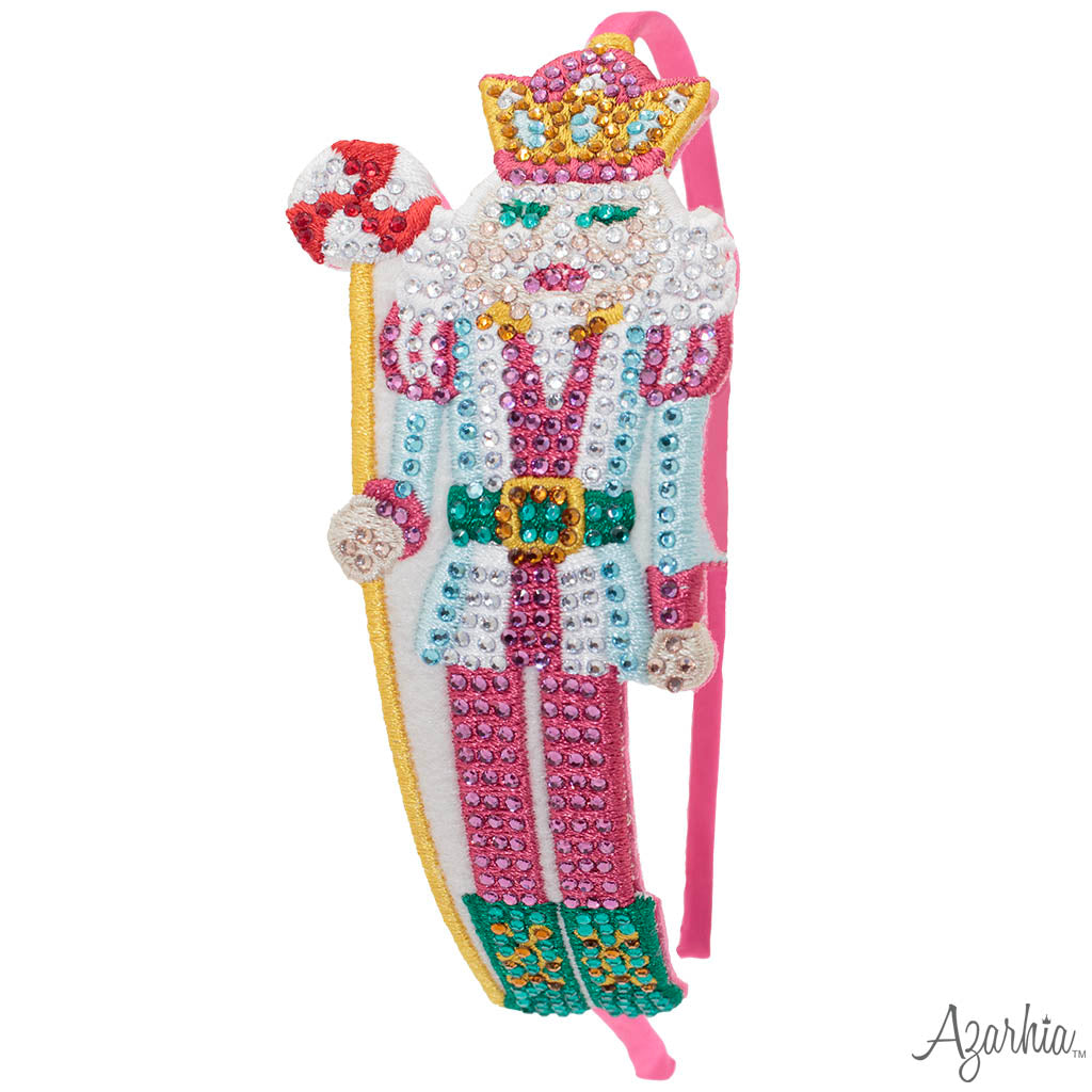 Nutcracker Rhinestone Patch Headband CHRISTMAS