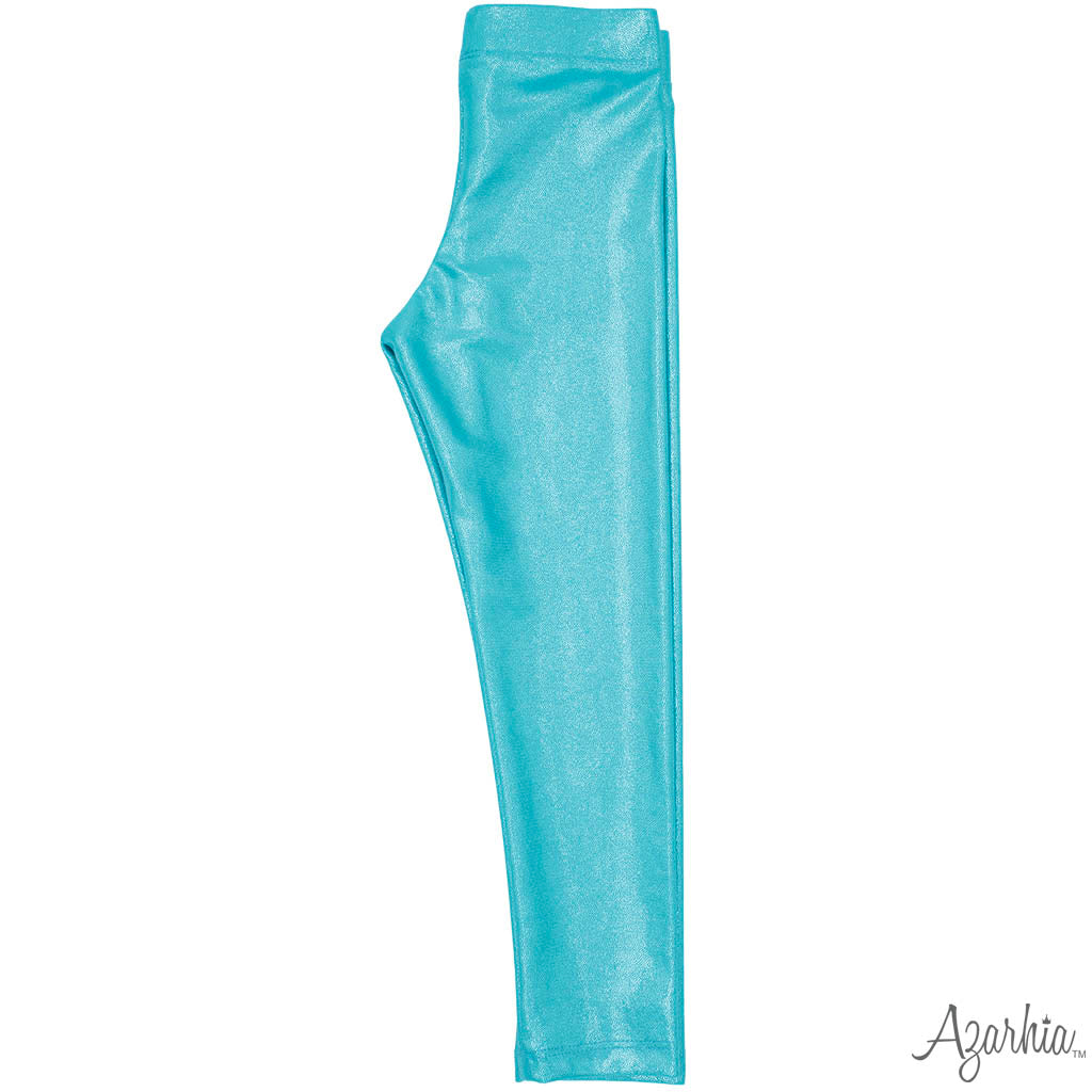 Shimmer Legging in Turquoise