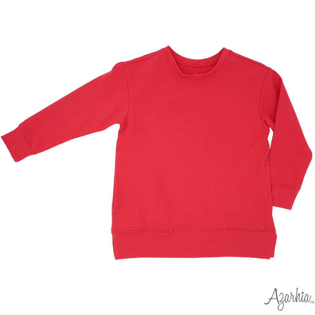 Tunic Pocket French Terry Red