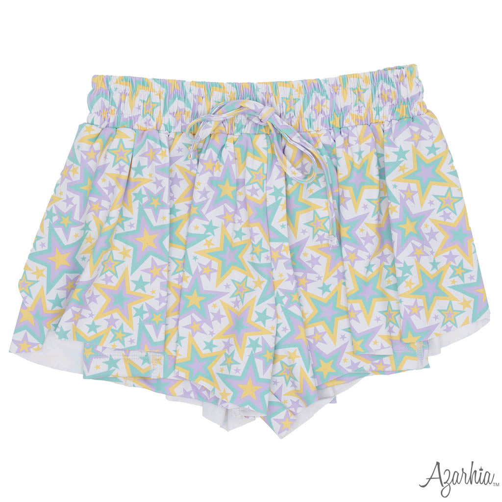 Mardi Gras Stars Pastel Butterfly Short MG26