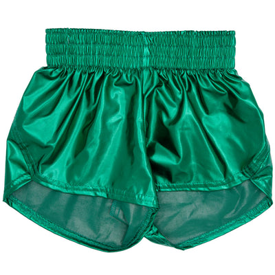 Steph Shorts in Metallic Green