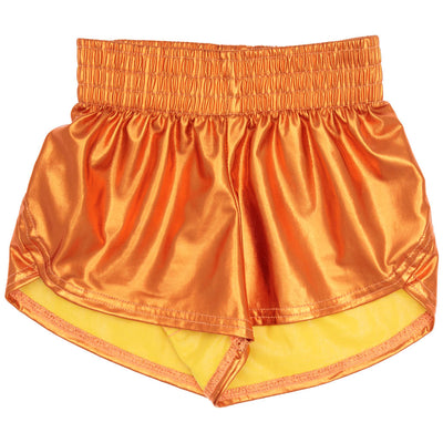 Steph Shorts in Metallic Orange