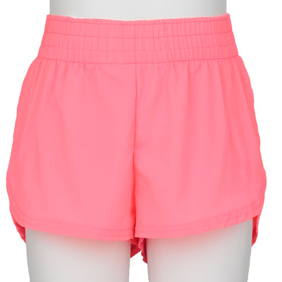 Steph Shorts in Solid Neon Pink