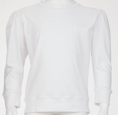 Holly Sweatshirt in White French Terry